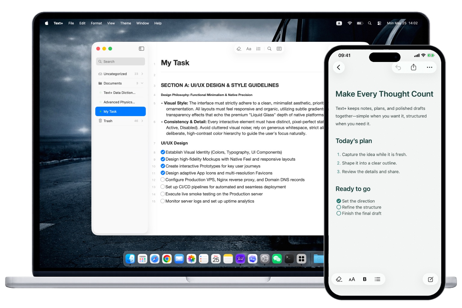 Text+ for macOS 界面预览